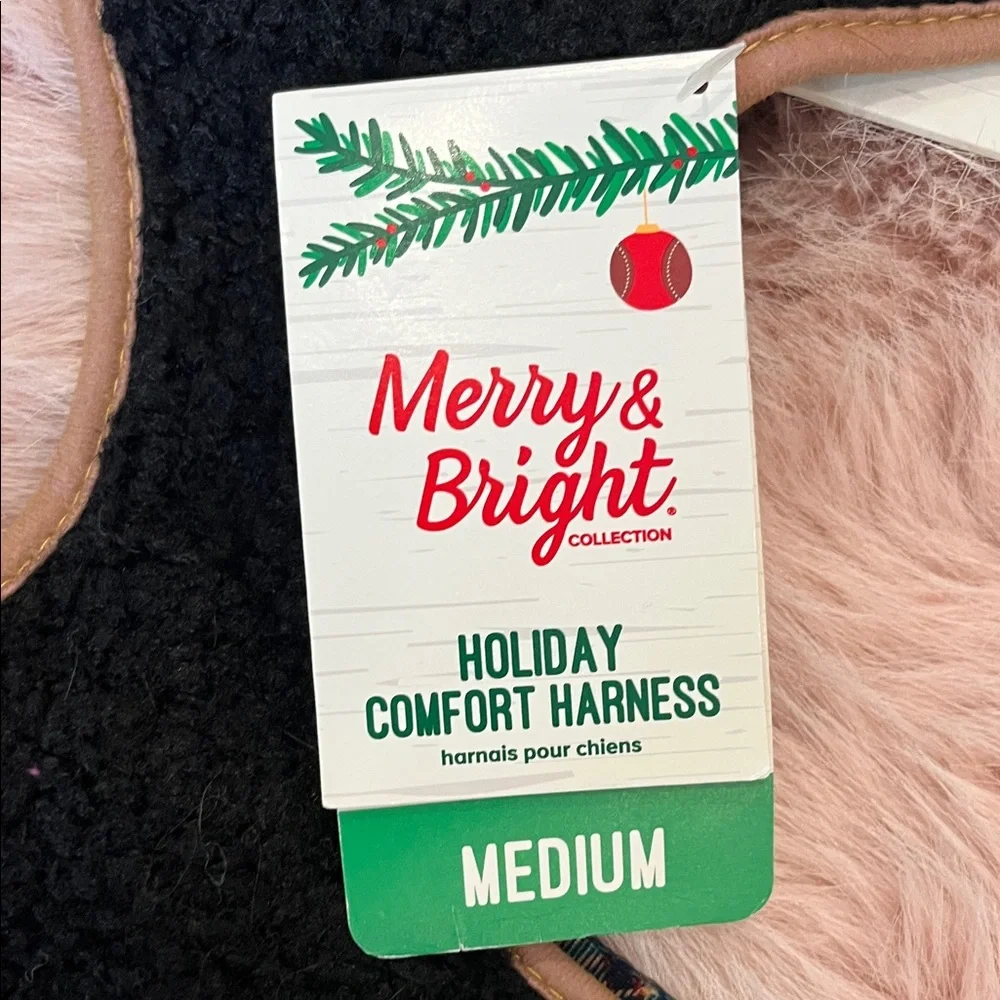 Dog Harness by Merry & Bright Black & Plaid Comfort Harness